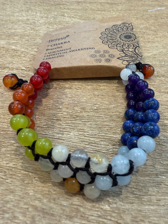 Henna Jewelry - 7 Chakra Multicolor Gemstone Bracelet